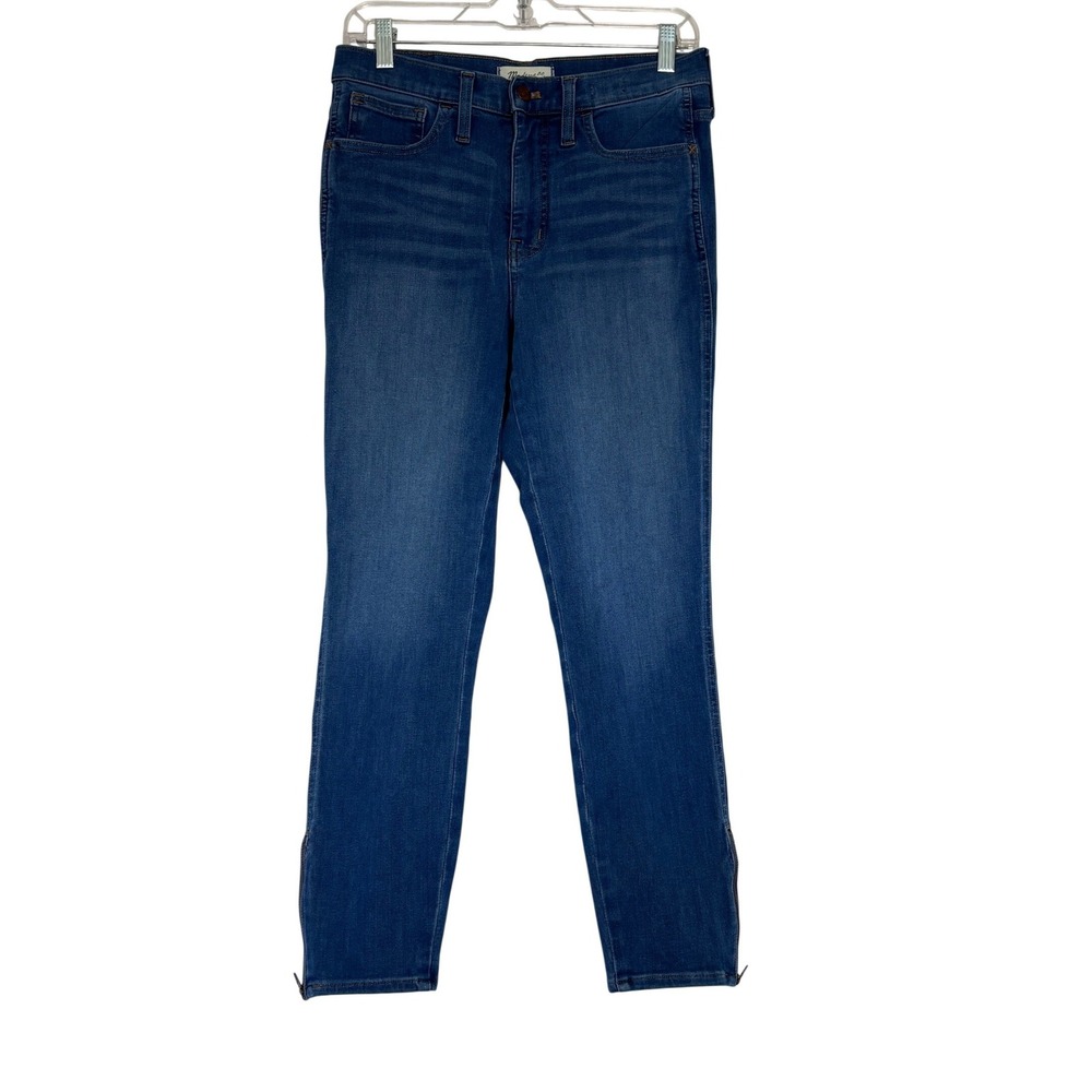 Madewell Roadtripper Jeggings Size 28 Medium Wash Ankle Zip Skinny Jeans 90's